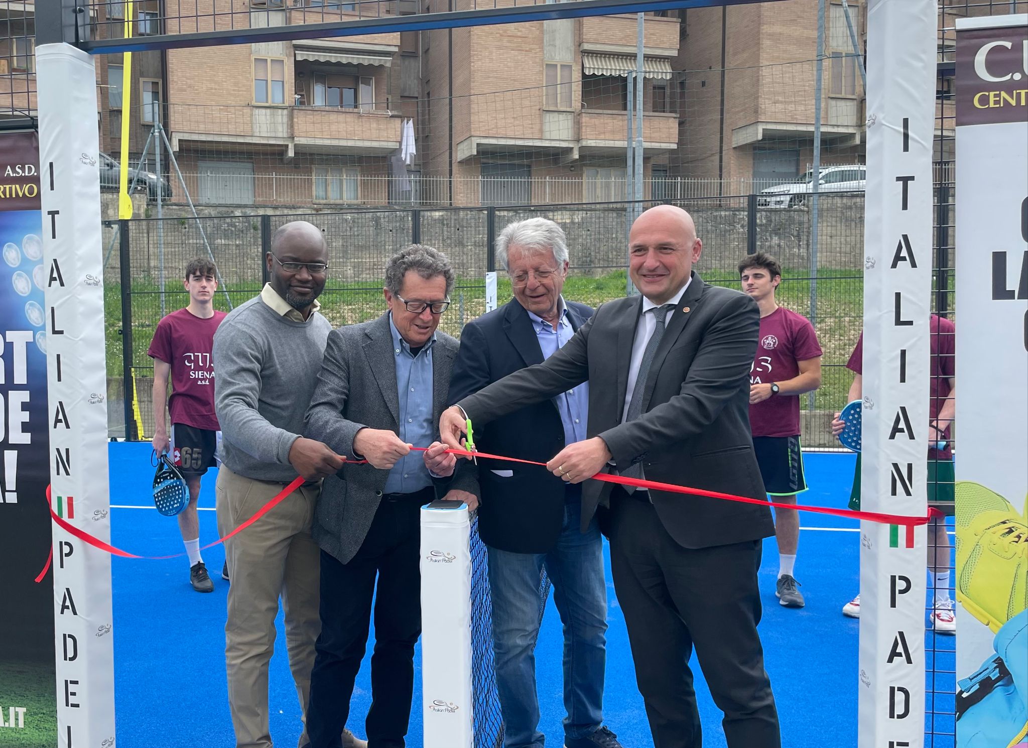 Cus Siena, inaugurated the new professional field from Padel