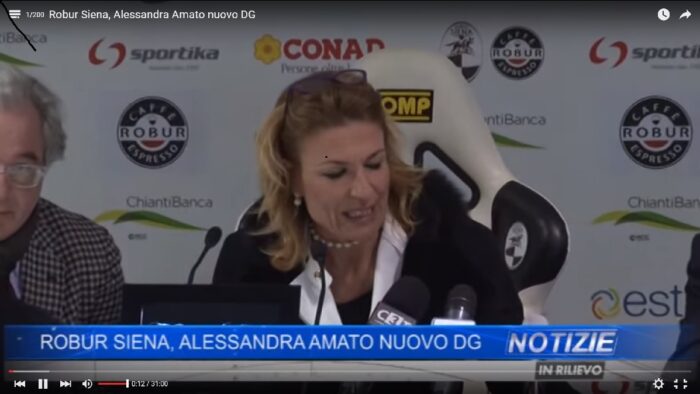 Robur Siena, Alessandra Amato nuovo DG