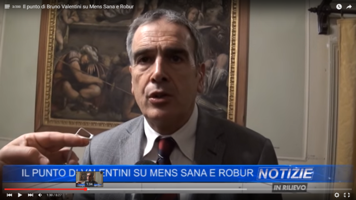 Bruno Valentini su Mens Sana e Robur