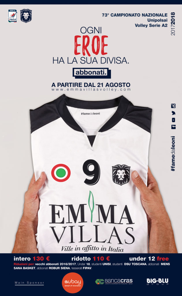 Emma Villas Siena, parte la campagna abbonamenti