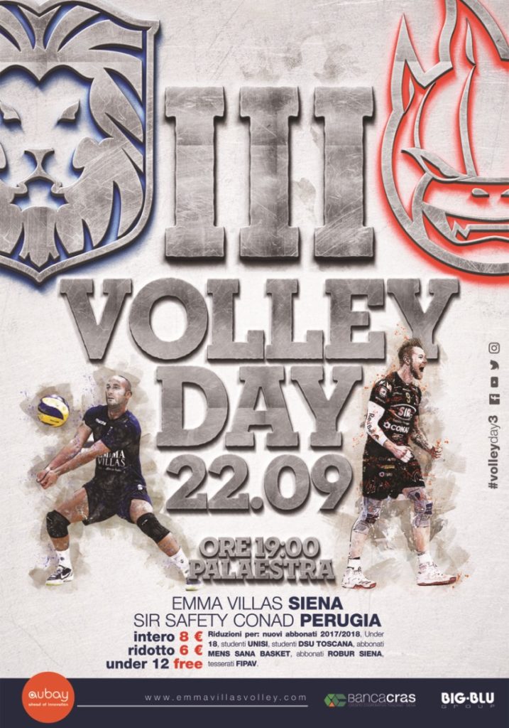 Venerdì 22 settembre una grande giornata di sport con il Volley Day