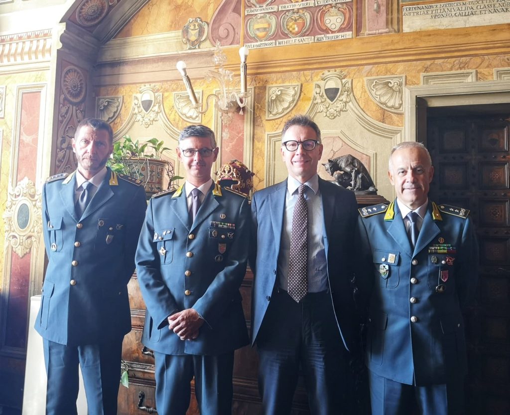 Il sindaco De Mossi incontra il nuovo comandante provinciale della Guardia di Finanza