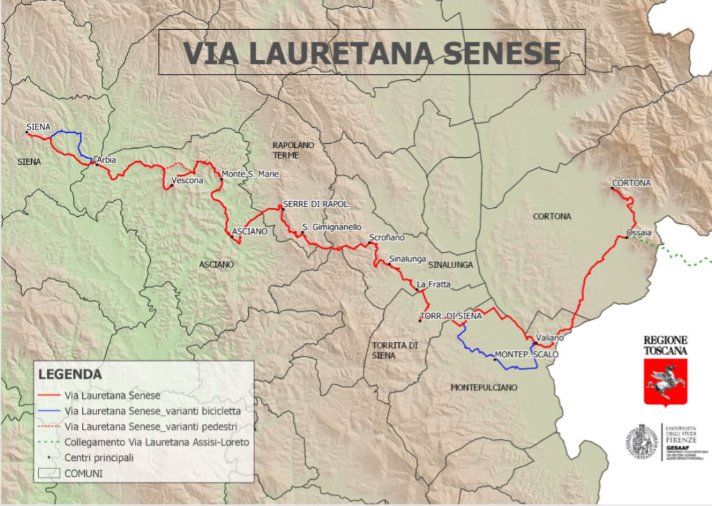 La Via Lauretana Senese parte del tracciato delle Vie di Francesco