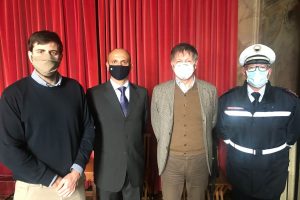 Il neo comandante della Polizia Municipale Cosimo Tafuro entra in servizio ed incontra il sindaco