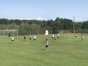 Siena, intensa seduta di allenamento al mattino