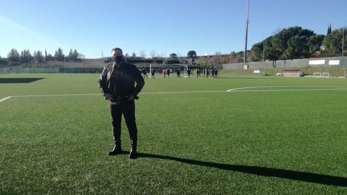 Il presidente del Siena Zaengel in visita alla squadra degli Allievi