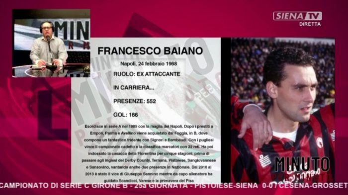 Baiano a "Minuto per minuto": "Padalino è l'uomo giusto per il Siena"