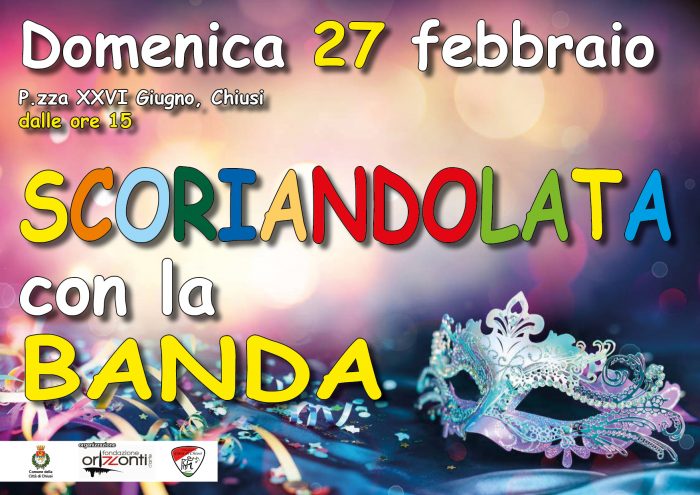 Scoriandolata di Carnevale a Chiusi