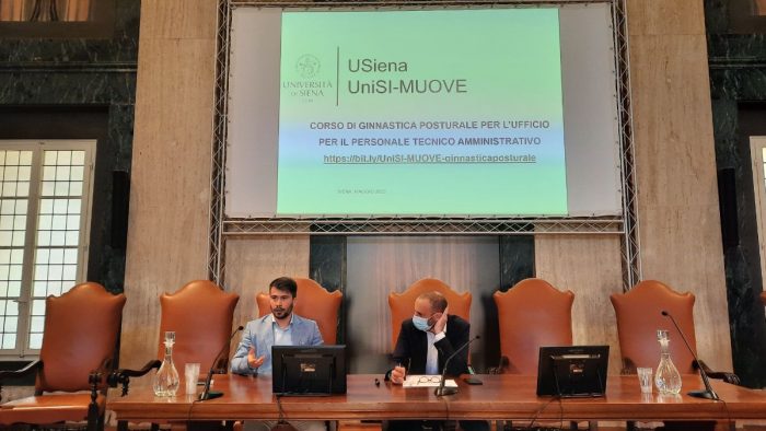 Corso di ginnastica posturale "da scrivania" per il personale dell’Università di Siena