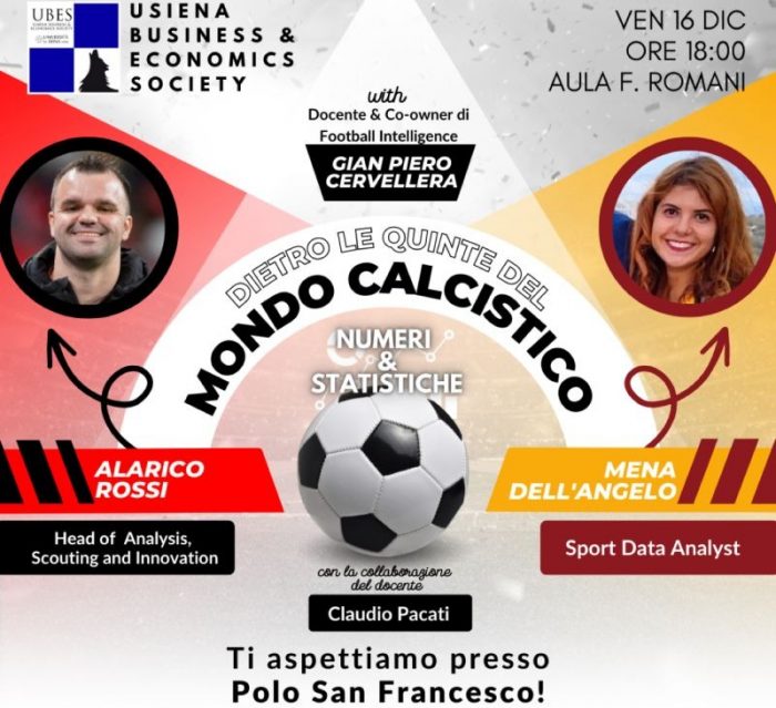 "Dietro le quinte del mondo calcistico. Numeri&statistiche", convegno all'Università di Siena