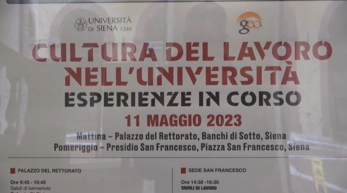 "Cultura del lavoro nell'Università", convegno all'Ateneo di Siena