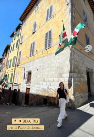 Gianna Nannini a Siena per il Palio