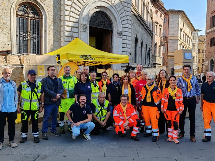 Siena partecipa alle giornate nazionali della campagna “Io non rischio – Buone pratiche di protezione civile”