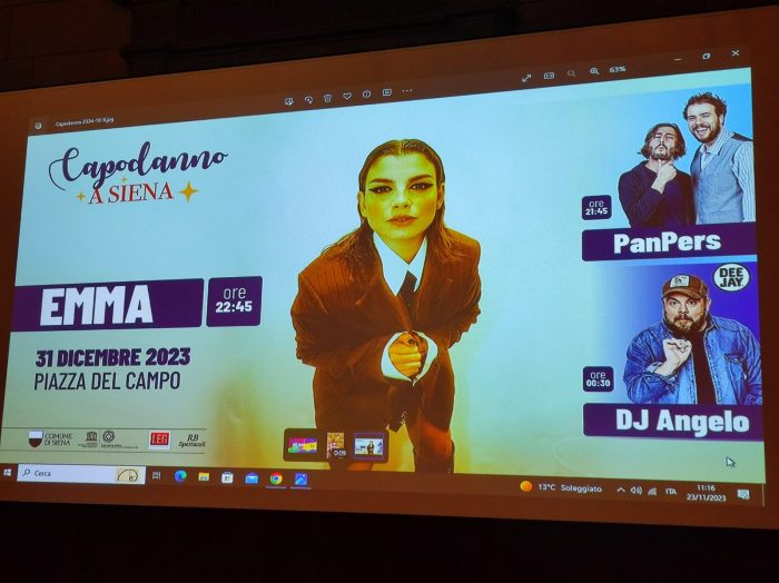 Notte di San Silvestro a Siena con il concerto di Emma Marrone in Piazza del Campo