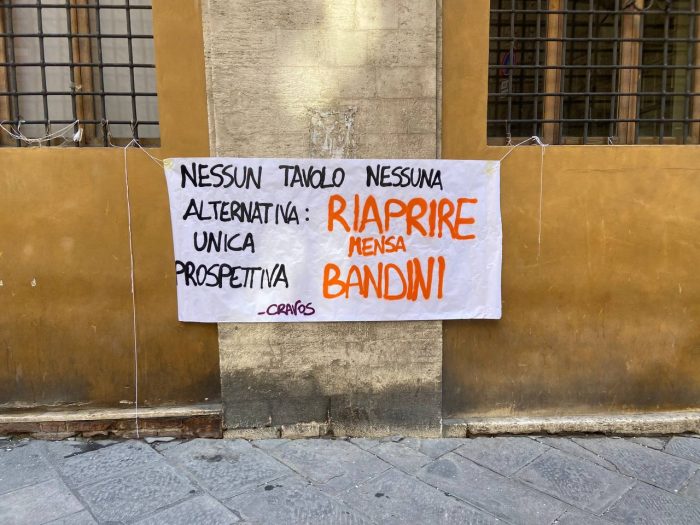 Mensa Bandini, Cravos attacca il Comune di Siena: "Riaprire il servizio per difendere i 14mila studenti fuorisede"