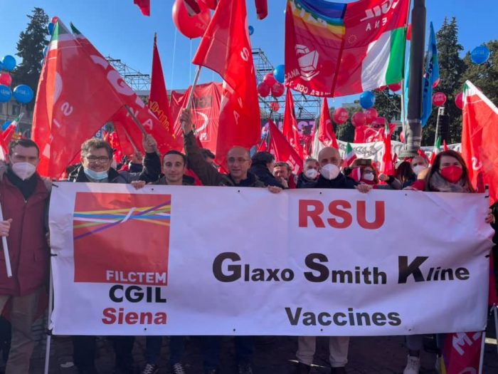 Gsk, assemblea dei lavoratori. Romagnoli (Filctem Cgil): "Esuberi mascherati da uscite volontarie. Pronti allo stato di agitazione"