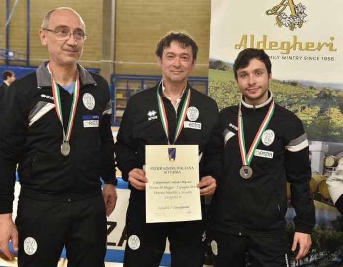 Cus Siena, due argenti e due bronzi ai Campionati Italiani di fioretto Master