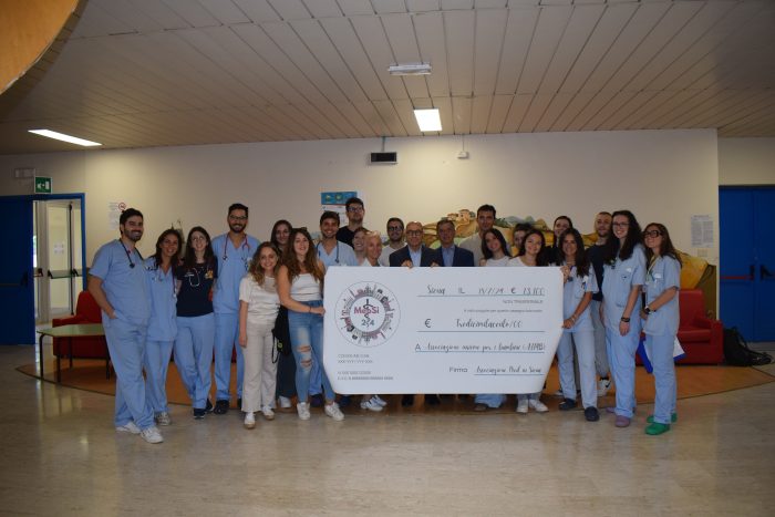 "Med in Siena", generosa donazione alla pediatria dell'ospedale le Scotte