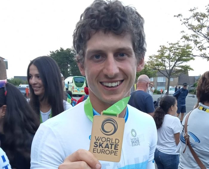 Duccio Marsili oro nella Giro Sprint ai Campionati Europei Pattinaggio Corsa