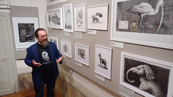 Accademia Chigiana, inaugurata la mostra di Andrea Carlo Pedrazzini "Mirabili Tracce"