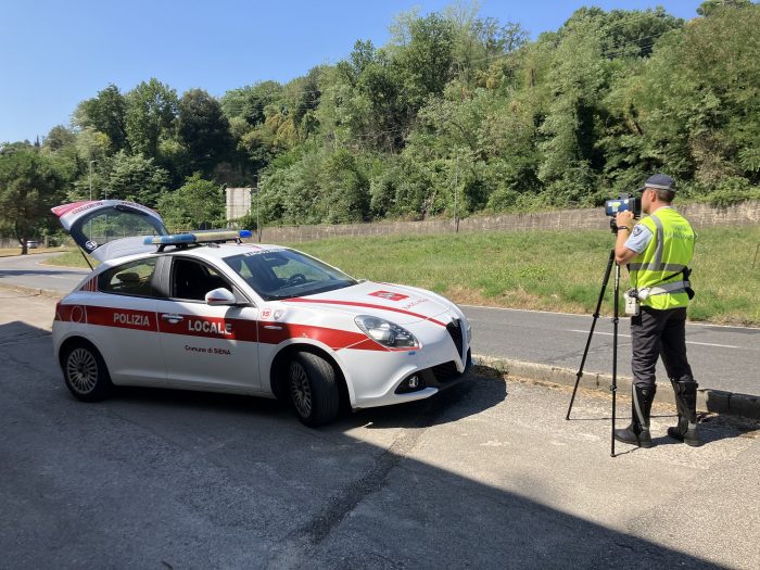 Siena, da domani arrivano i controlli con il telelaser in Pescaia, Taverne e Isola d’Arbia