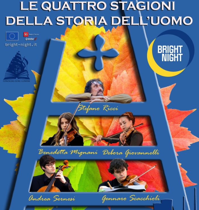 Spettacolo "Le Quattro Stagioni della Storia dell'Uomo" per la prima volta a Siena per Bright Night 2024