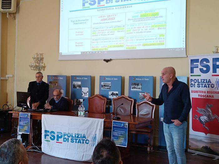 Pensione e cause di servizio per i poliziotti: assemblea sindacale FSP in Questura a Siena