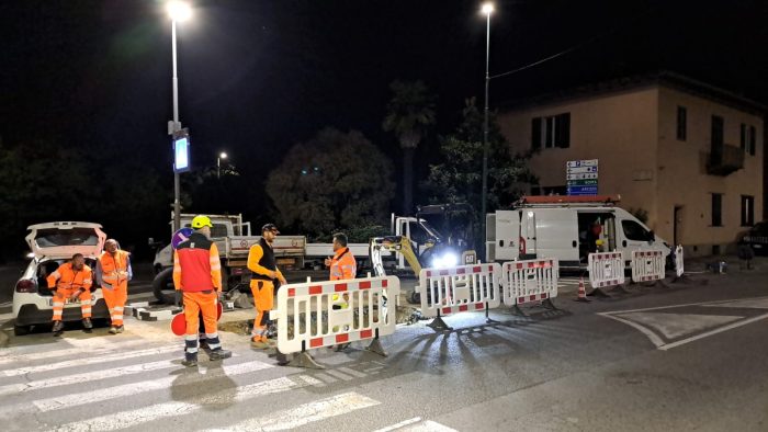 Siena, guasto elettrico tra via Fiorentina e viale Sclavo