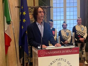 Inaugurazione 784° anno accademico Università di Siena: Samuele Picchianti interviene su guerra, tagli ministeriali e violenza di genere