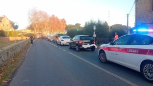 Siena, incidente a la Tognazza, coinvolte tre auto