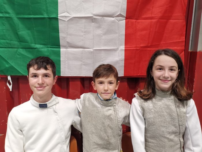 CUS Siena Scherma, doppietta d’oro per i ragazzi dell’Under 14 Sofia Pichierri e Nicolò Pellegrino