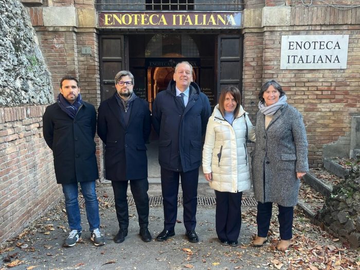 Enoteca Italiana Siena, istituzioni locali e nazionali in visita ai bastioni della Fortezza Medicea