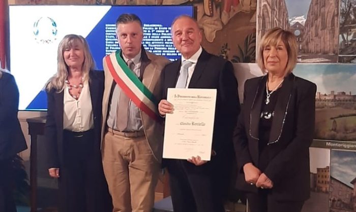 Castelnuovo Berardenga, Claudio Boniello nominato Cavaliere al Merito della Repubblica Italiana