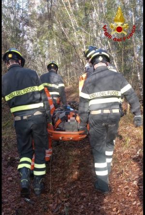 Casole d’Elsa: cacciatore cade e si infortuna, soccorso dai Vigili del Fuoco