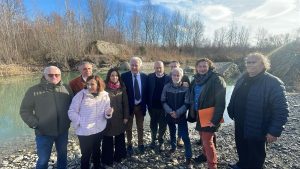 Ponte sull'Orcia, sopralluogo del governatore Giani: "In tre anni lo stanziamento per il nuovo ponte Nove Luci"